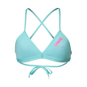 Arena - Women's Team Swim Top Tie Back Solid (Water-Shocking Pink )