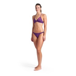 Arena - Women's Team Swim Bottom Solid (Plum-Bright Coral)